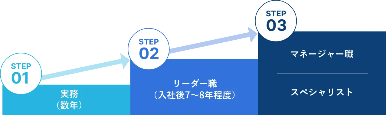 キャリアステップのイメージ図